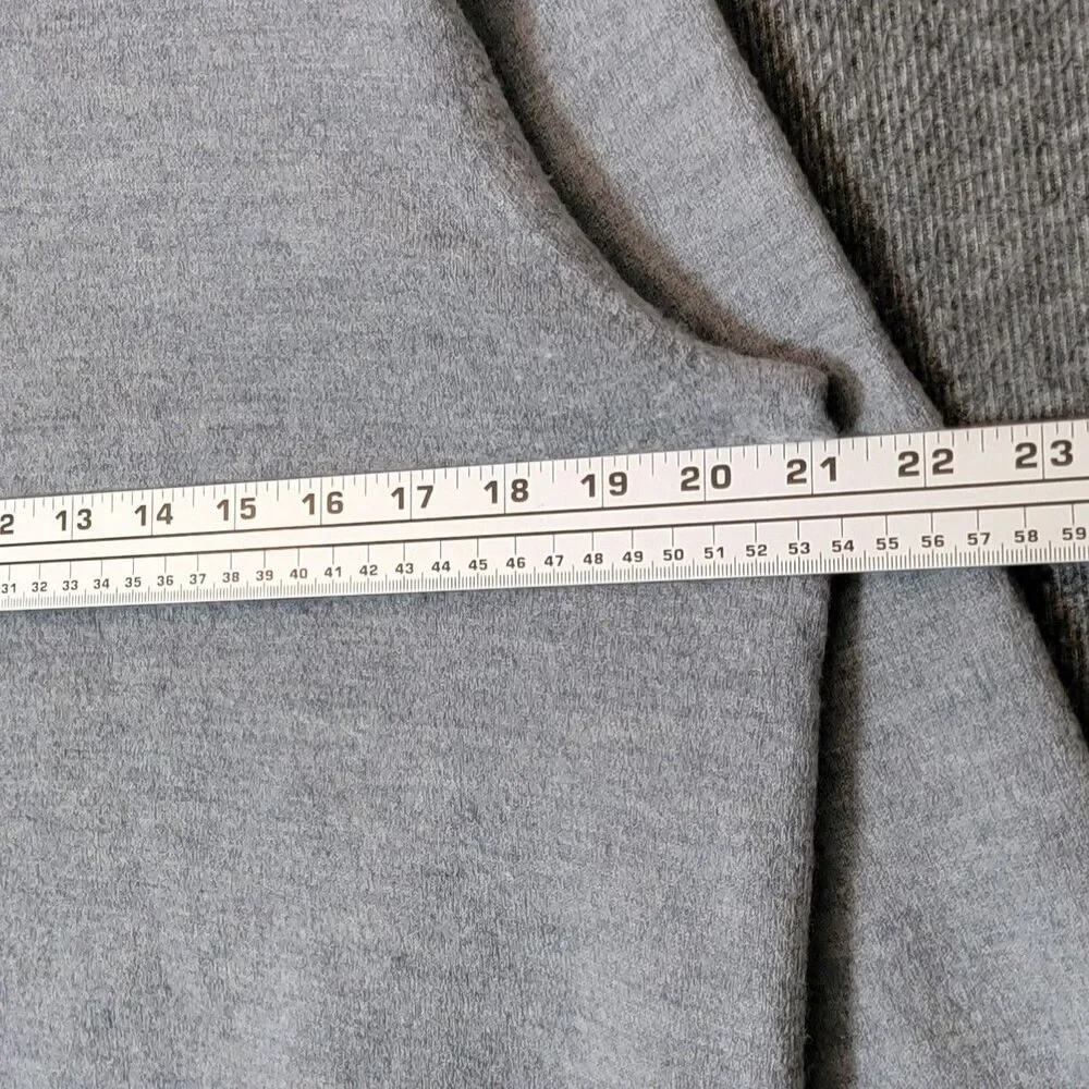 Daniel Bishop Sweater Mens M* Gray 100% Extra Fine Merino Wool V Neck Pullover